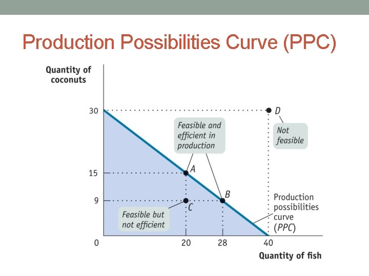 Production Possibilities Curve (PPC) 