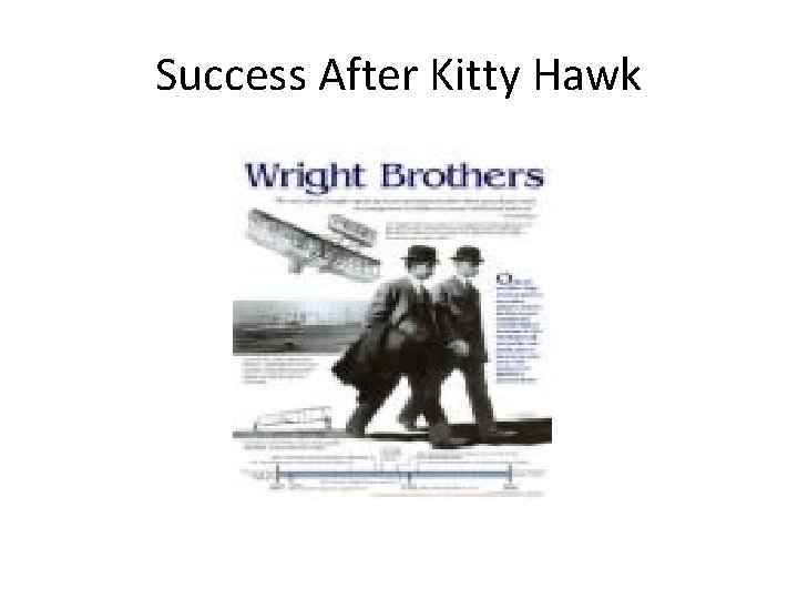 Success After Kitty Hawk 