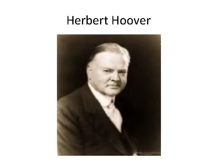 Herbert Hoover 