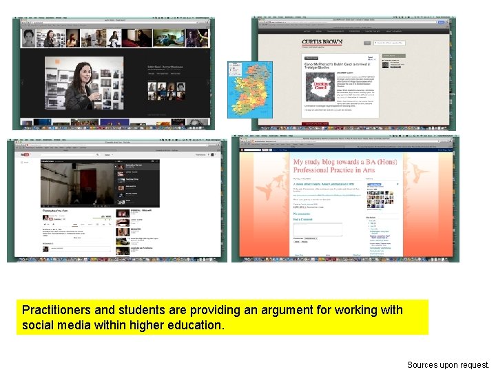  Practitioners and students are providing an argument for working with social media within