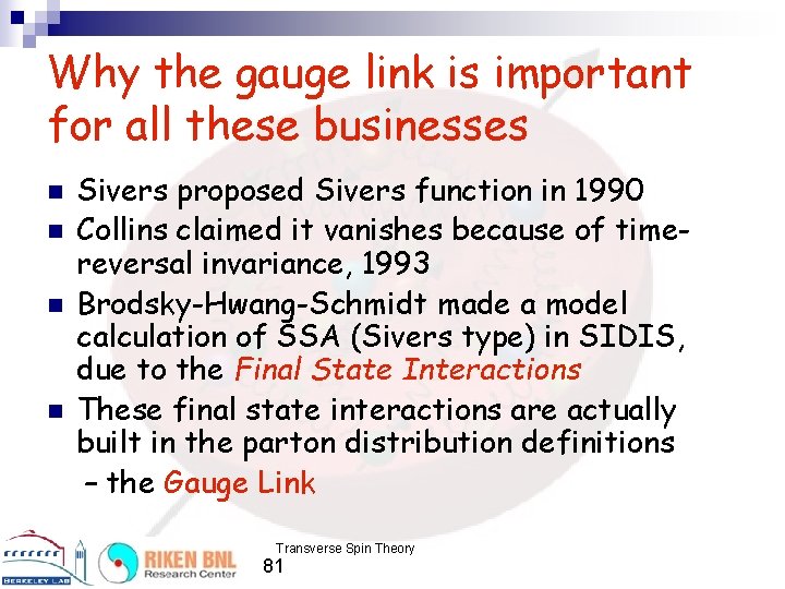 Why the gauge link is important for all these businesses n n Sivers proposed