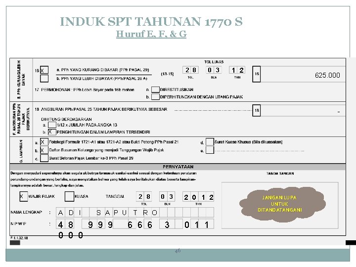 INDUK SPT TAHUNAN 1770 S Huruf E, F, & G x 2 8 0