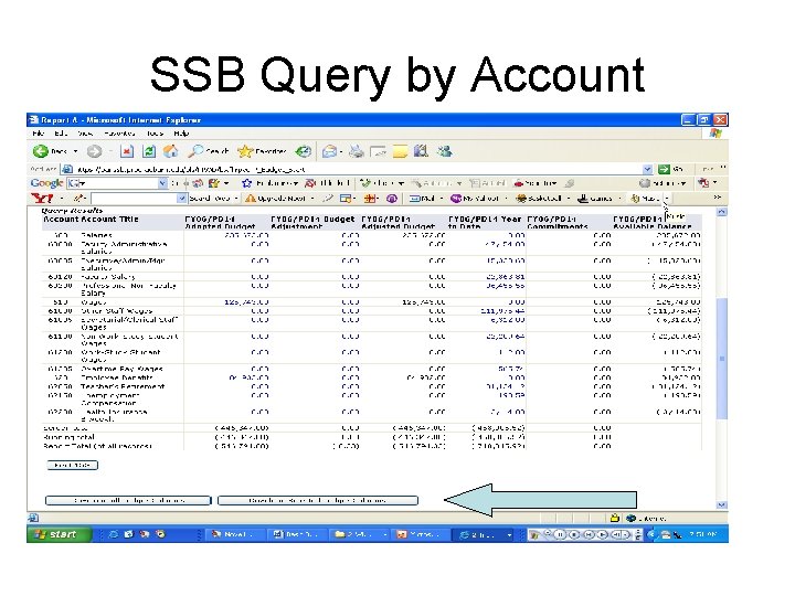 SSB Query by Account 