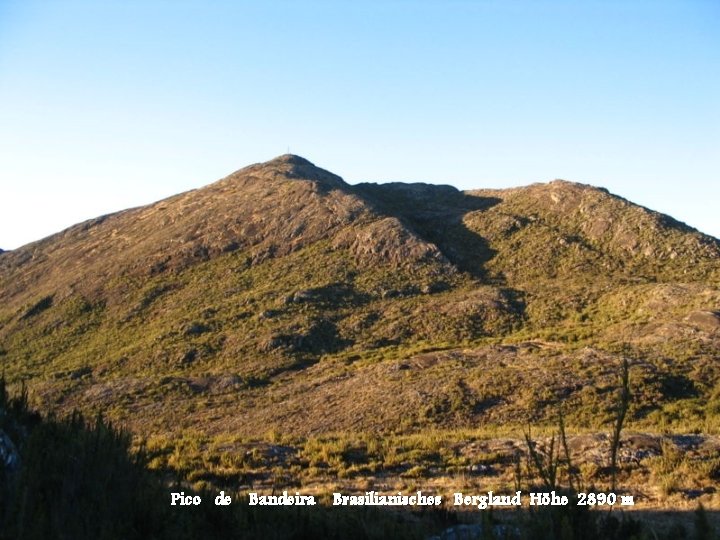 Pico de Bandeira Brasilianisches Bergland Höhe 2890 m 