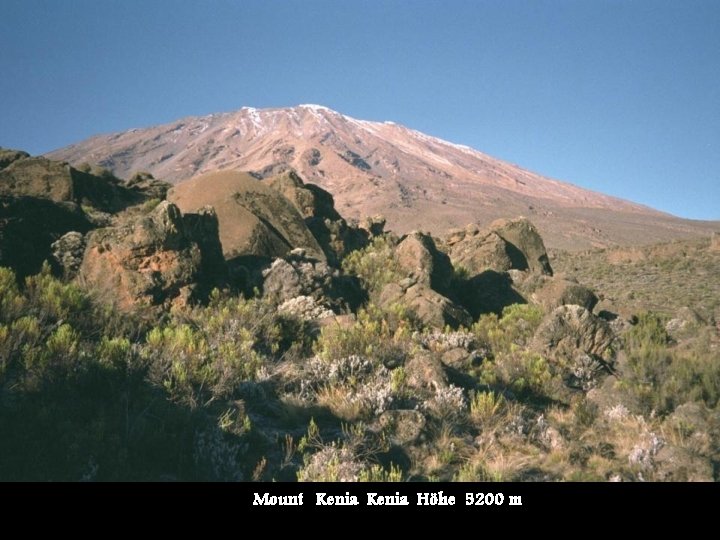 Mount Kenia Höhe 5200 m 