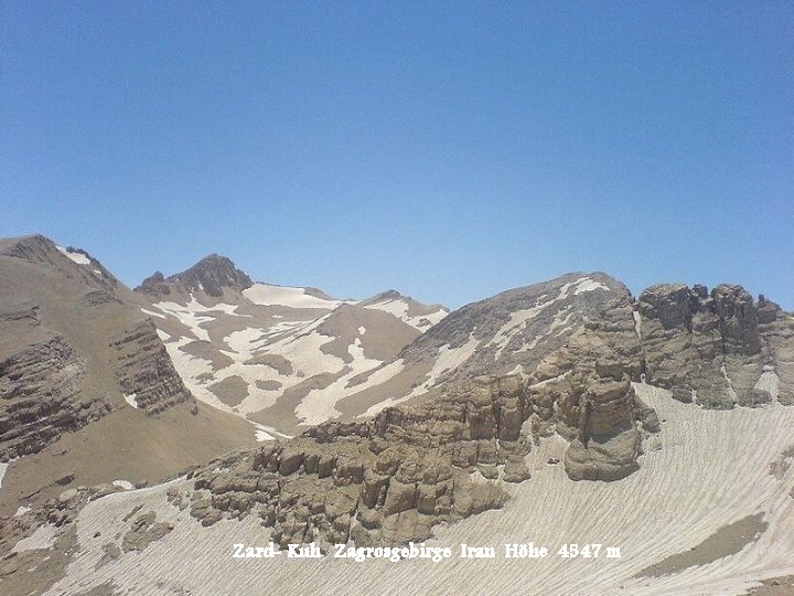 Zard- Kuh Zagrosgebirge Iran Höhe 4547 m 