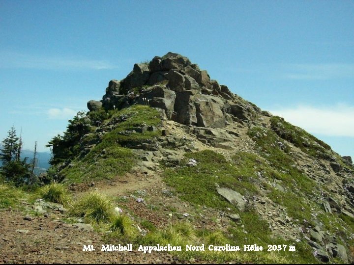 Mt. Mitchell Appalachen Nord Carolina Höhe 2037 m 