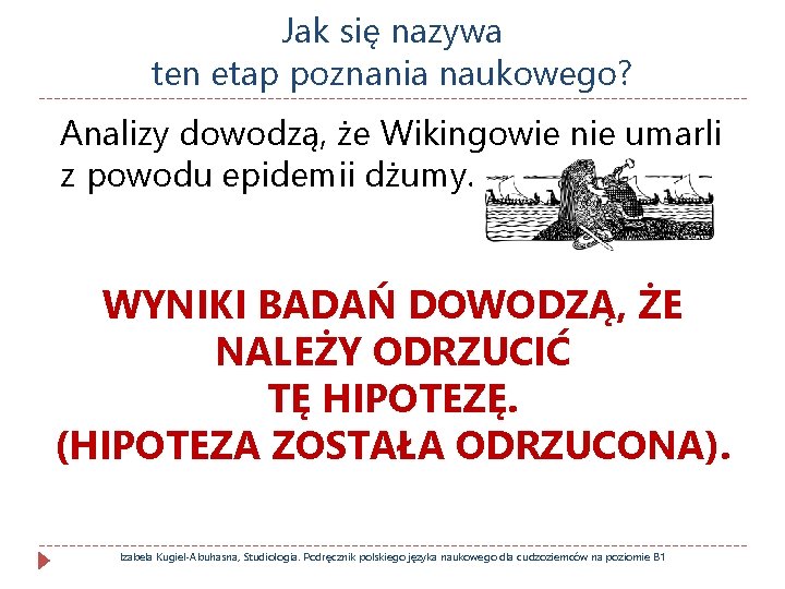 Jak się nazywa ten etap poznania naukowego? Analizy dowodzą, że Wikingowie nie umarli z