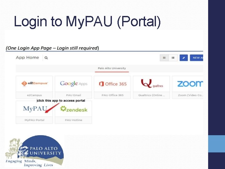 JenzabarPortal Jenzabar refers to PAUs remote desktop database