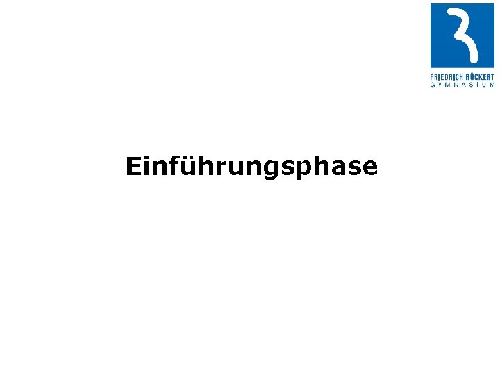 Einführungsphase 