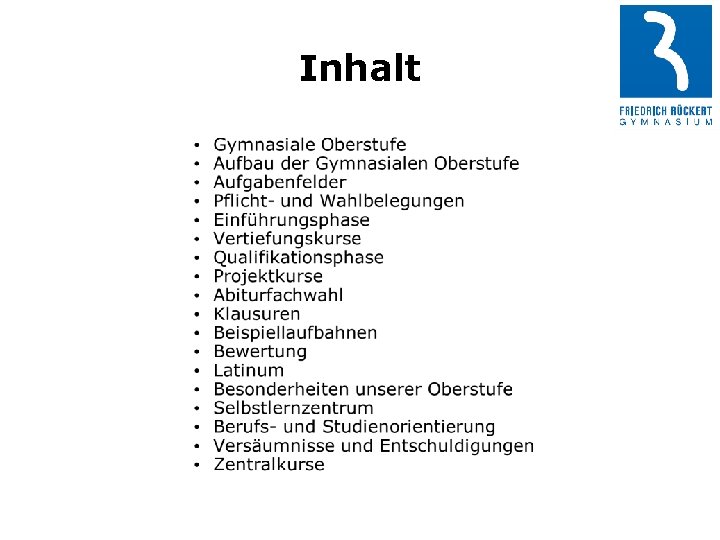 Inhalt 