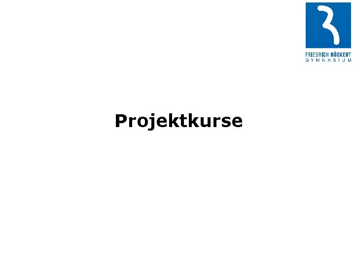 Projektkurse 