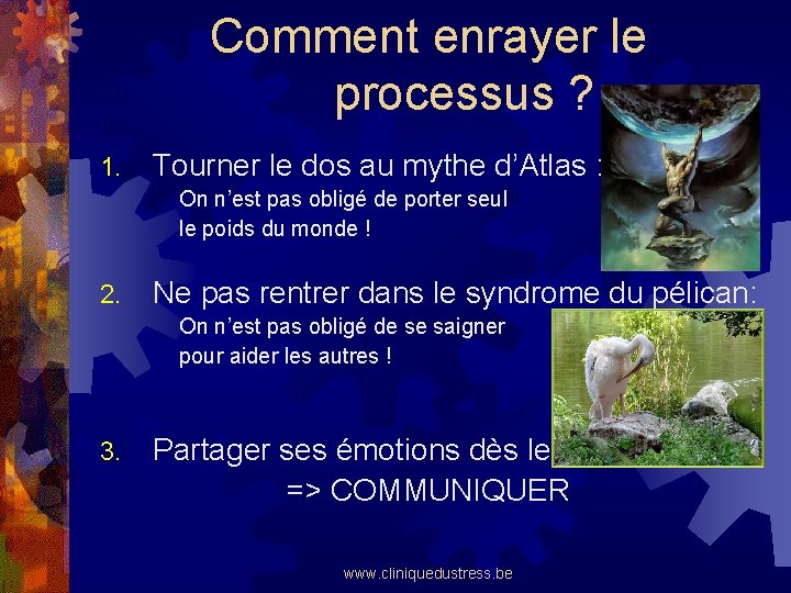 Comment enrayer le processus ? 1. Tourner le dos au mythe d’Atlas : On