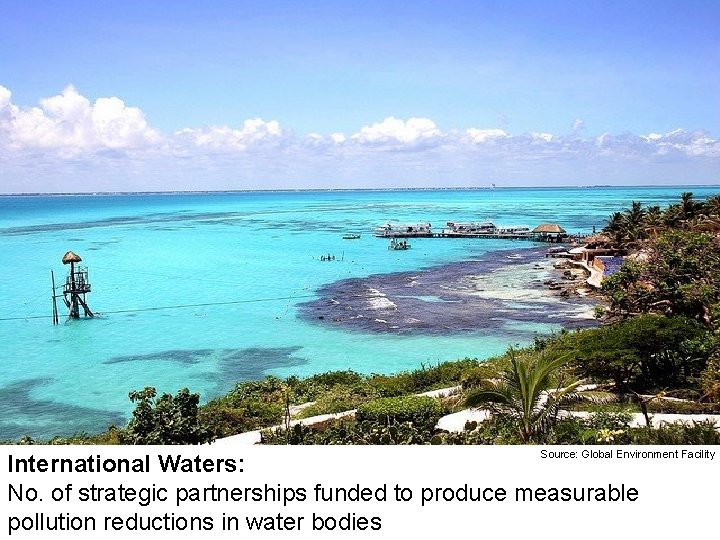 Source: Global Environment Facility International Waters: No. of strategic partnerships funded to produce measurable