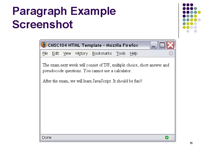 Paragraph Example Screenshot 16 