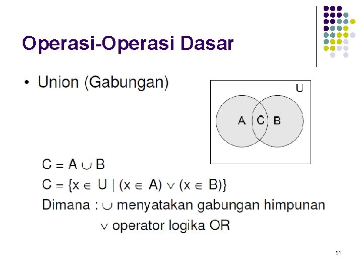Operasi-Operasi Dasar 51 