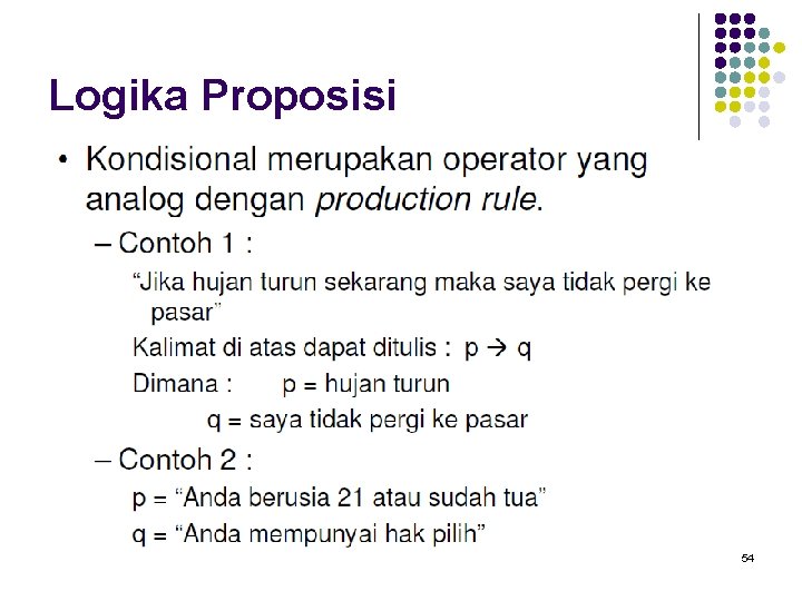 Logika Proposisi 54 