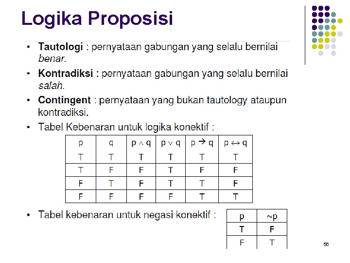 Logika Proposisi 56 