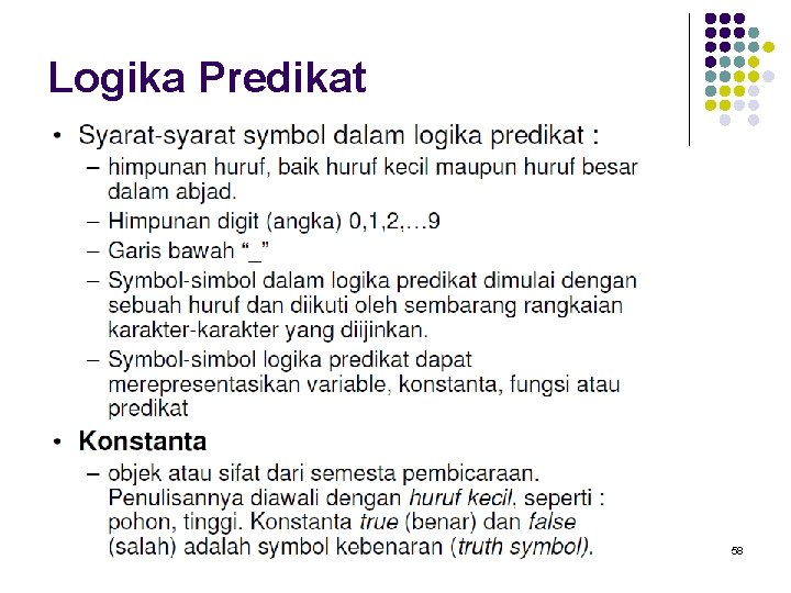Logika Predikat 58 