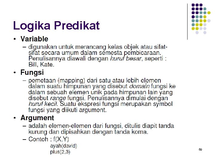 Logika Predikat 59 