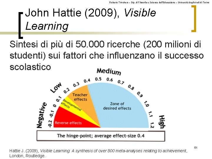 Roberto Trinchero – Dip. di Filosofia e Scienze dell’Educazione – Università degli studi di