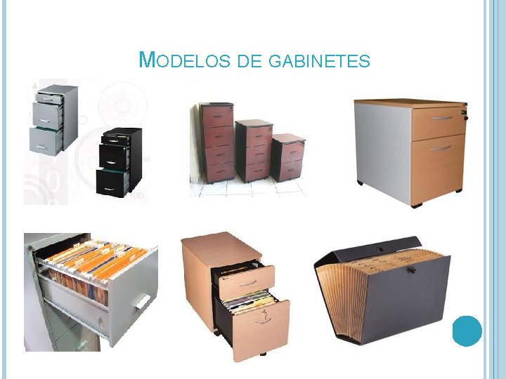 MODELOS DE GABINETES 