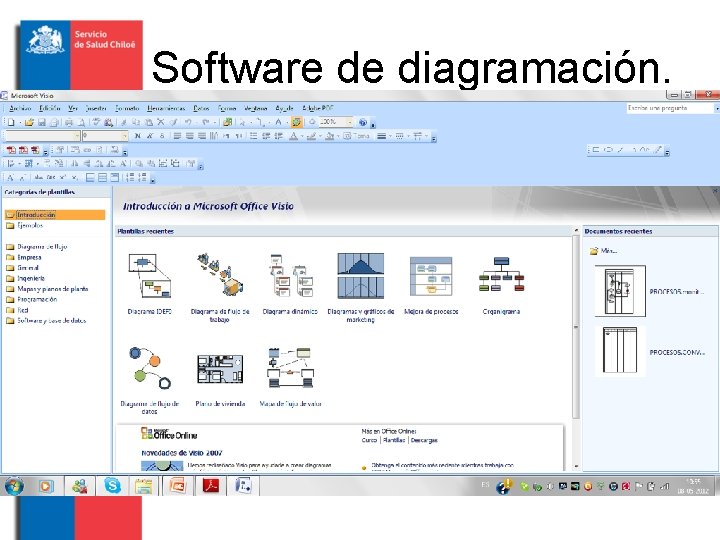 Software de diagramación. 