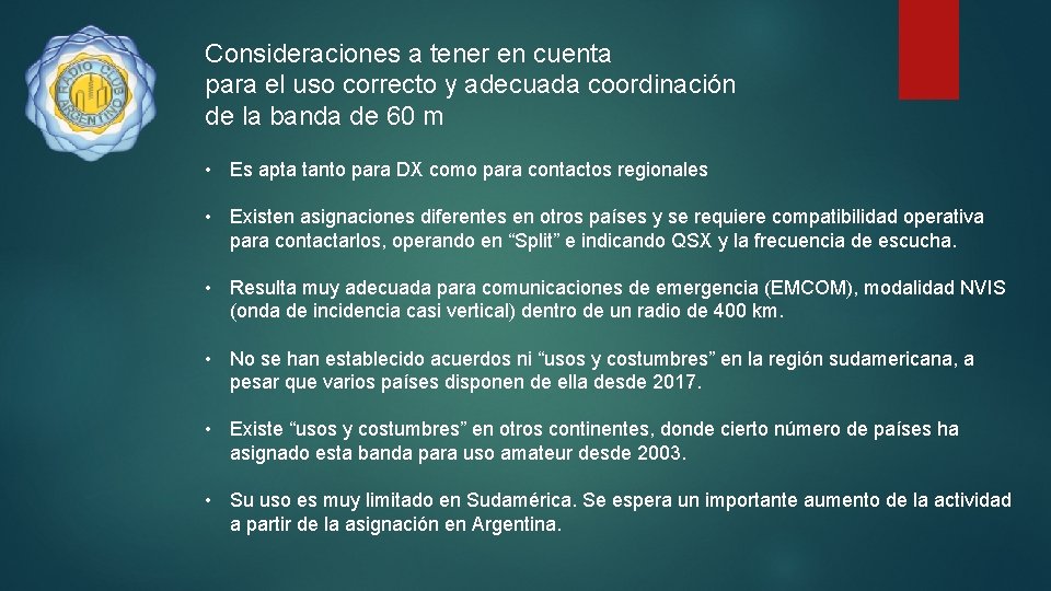 Consideraciones a tener en cuenta para el uso correcto y adecuada coordinación de la