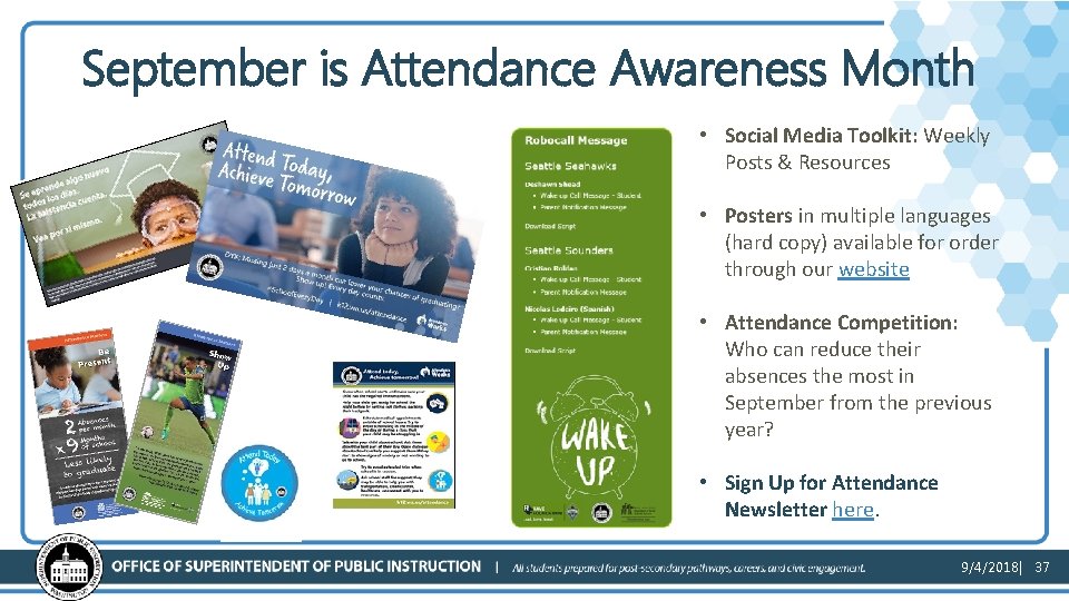 September is Attendance Awareness Month • Social Media Toolkit: Weekly Posts & Resources •