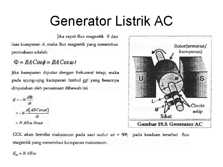 Generator Listrik AC 