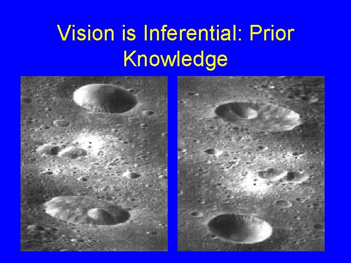 Vision is Inferential: Prior Knowledge 