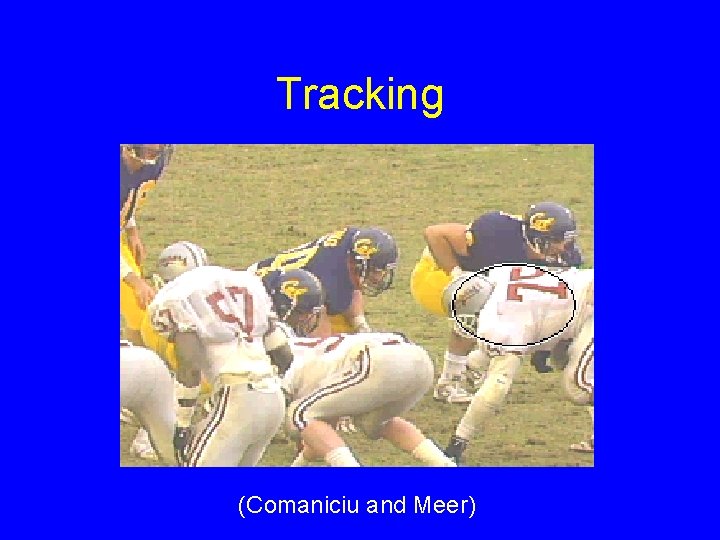 Tracking (Comaniciu and Meer) 