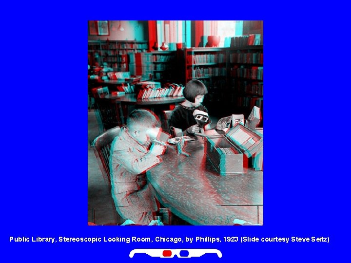 Public Library, Stereoscopic Looking Room, Chicago, by Phillips, 1923 (Slide courtesy Steve Seitz) 