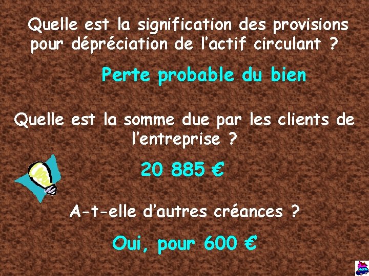 Quelle est la signification des provisions pour dépréciation de l’actif circulant ? Perte probable