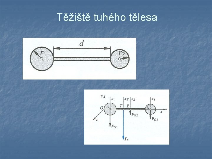 Těžiště tuhého tělesa 