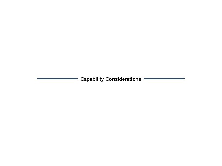 Capability Considerations 