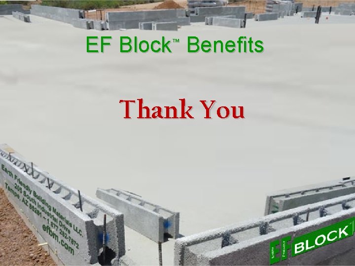 EF Block™ Benefits Thank You 