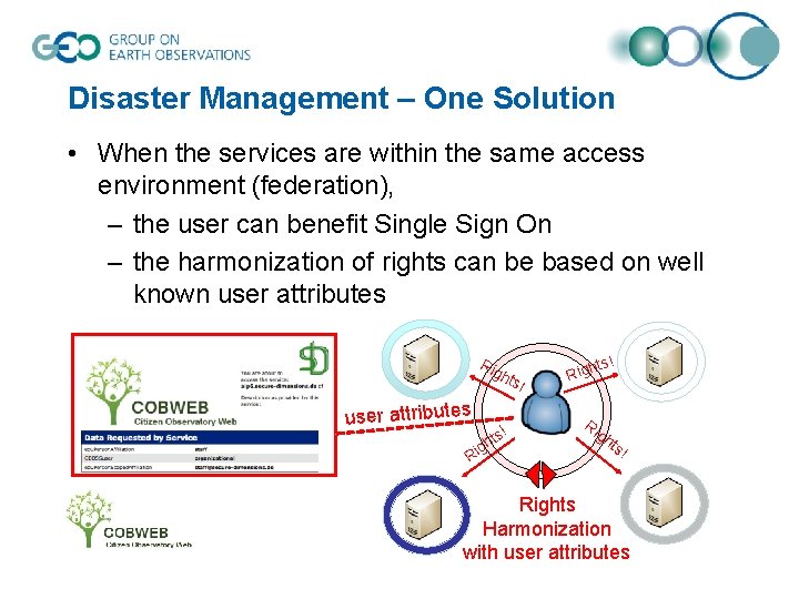 Disaster Management – One Solution • When the services are within the same access