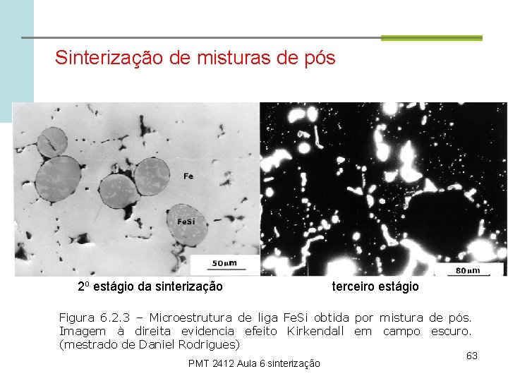 Sinterização de misturas de pós 2 o estágio da sinterização terceiro estágio Figura 6.