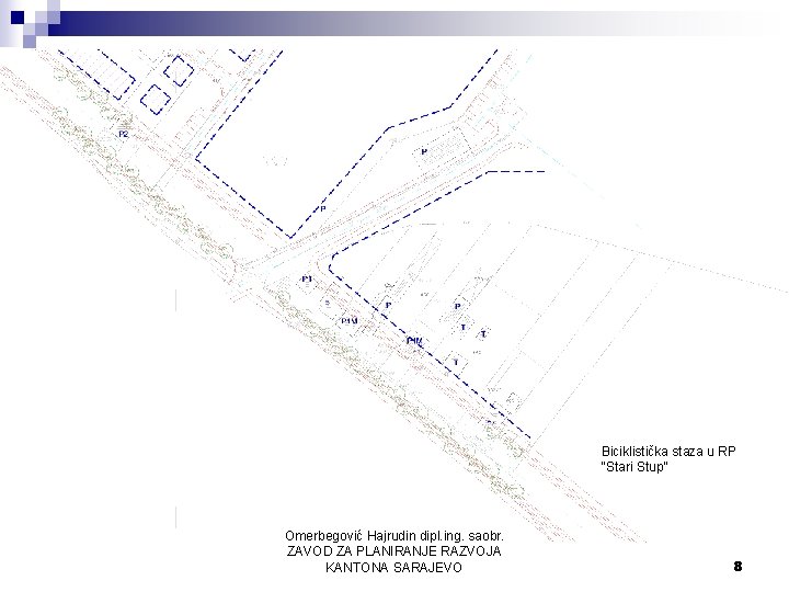 Biciklistička staza u RP “Stari Stup” Omerbegović Hajrudin dipl. ing. saobr. ZAVOD ZA PLANIRANJE