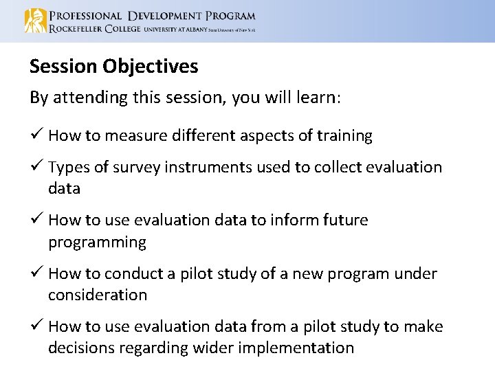 Session Objectives By attending this session, you will learn: ü How to measure different