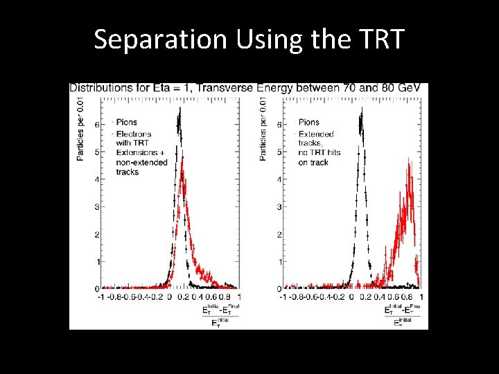 Separation Using the TRT 