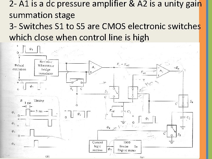 2 - A 1 is a dc pressure amplifier & A 2 is a