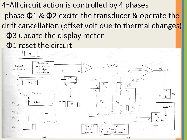 4 -All circuit action is controlled by 4 phases -phase Φ 1 & Φ