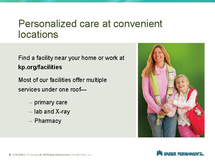Personalized care at convenient locations Find a facility near your home or work at