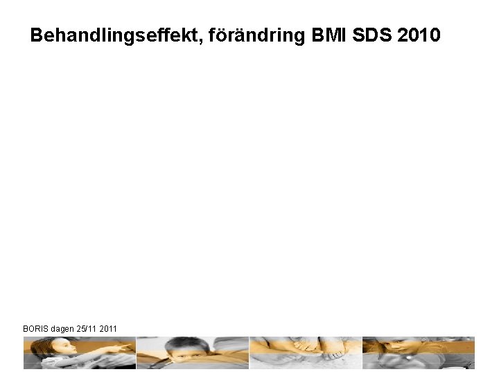 Behandlingseffekt, förändring BMI SDS 2010 BORIS dagen 25/11 2011 