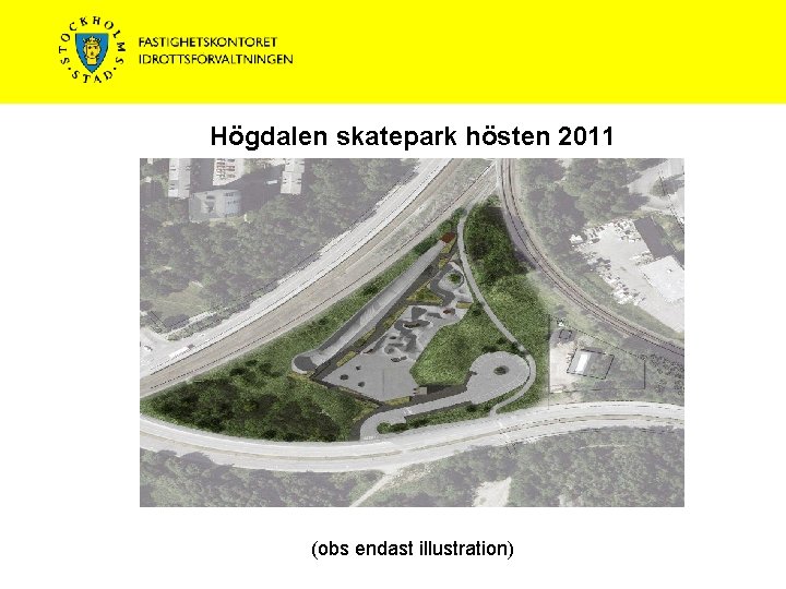 Högdalen skatepark hösten 2011 T-bana Högdalen n ge ä v Ha rps ds ve