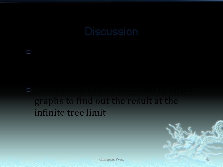 Discussion � � This recent research confirms the existence of non-ergodicity in the girth-16