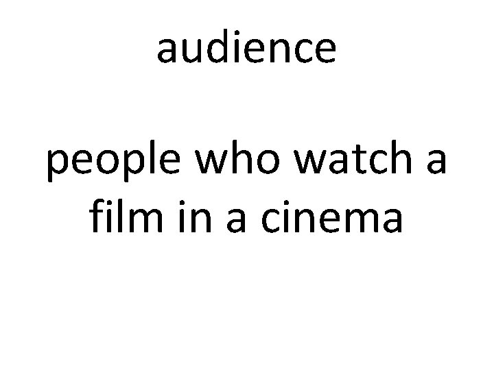 audience people who watch a film in a cinema 