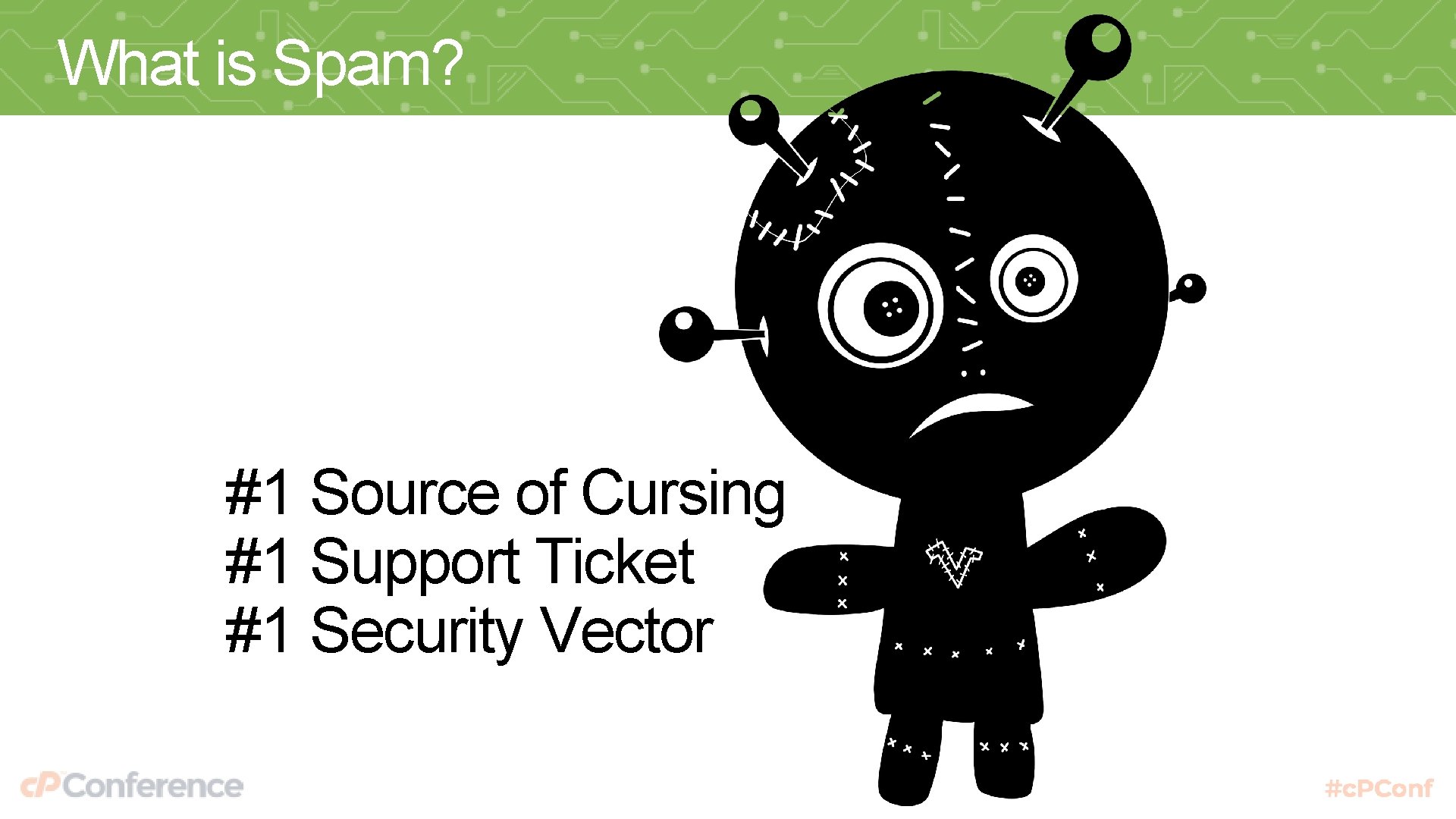 What is Spam? #1 Source of Cursing #1 Support Ticket #1 Security Vector 